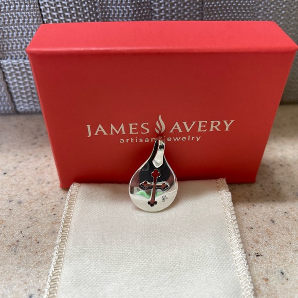 James Avery - Tear Drop Cross Pendant - Picture 2 of 4